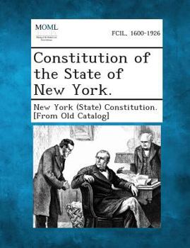 Paperback Constitution of the State of New York. Book