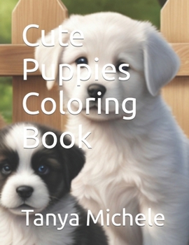 Paperback Cute Puppies Coloring Book