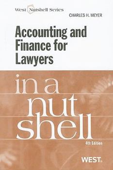 Paperback Accounting and Finance for Lawyers in a Nutshell Book