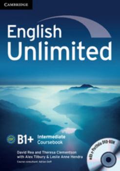 Paperback English Unlimited B1+ Intermediate Coursebook [With DVD ROM] Book