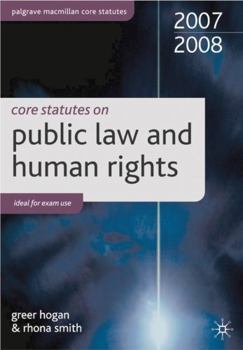 Paperback Core Statutes on Public Law and Human Rights Book