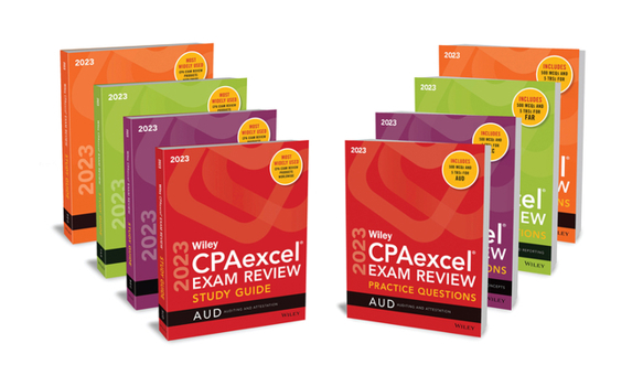 Paperback Wiley's CPA 2023 Study Guide + Question Pack: Complete Set Book