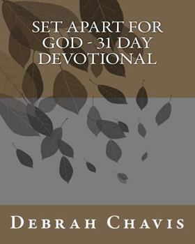 Paperback Set Apart For God - 31 Day Devotional Book