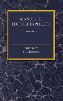 Paperback Manuel de Lecture Expliquee Book