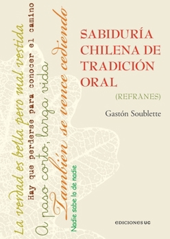 Paperback Sabiduría chilena de tradición oral [Spanish] Book