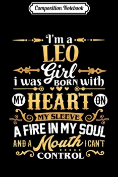 Paperback Composition Notebook: Leo I'm a Leo Girl Zodiac Birthday Gift Journal/Notebook Blank Lined Ruled 6x9 100 Pages Book