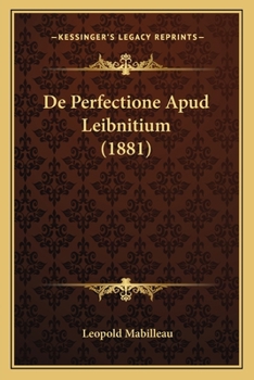 Paperback De Perfectione Apud Leibnitium (1881) [Latin] Book