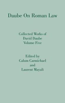 Hardcover Daube on Roman Law Book