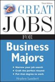 Paperback Great Jobs for Business Majors Book