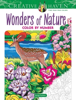 Paperback Creative Haven Wonders of Nature Color by Number Book