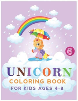 Paperback unicorn coloring book for kids ages 4-8: beautiful unicorn Book