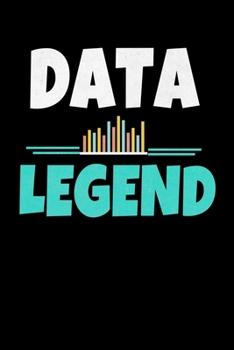 Paperback Data Legend: Dot Grid Page Notebook Gift For Computer Data Science Related People. Book