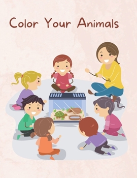 Paperback Color Your Animals Book