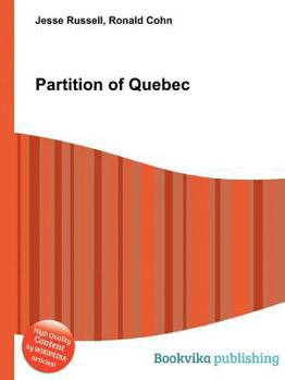 Paperback Partition of Quebec Book
