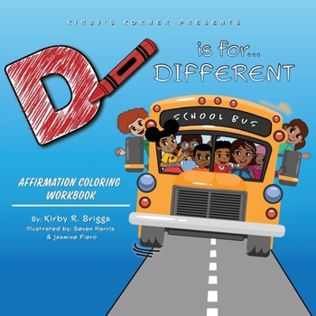 Paperback D is for Different: Affirmation Coloring Workbook Book