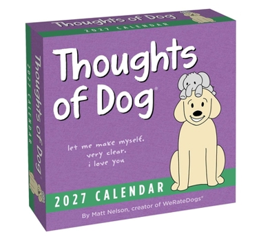 Paper Catalog Thoughts of Dog 2027 Day-To-Day Calendar Book