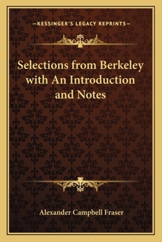 Paperback Selections from Berkeley with An Introduction and Notes Book