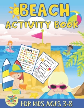 Paperback Beach activity book for kids ages 3-8: beach gift for kids ages 3 and up Book