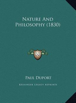 Nature and Philosophy: Adapted from the French (Classic Reprint)