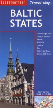 Baltic States Travel Map (Globetrotter Travel Map)