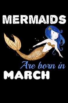 Paperback Mermaids Are Born In March: Comic Book Notebook Paper Book
