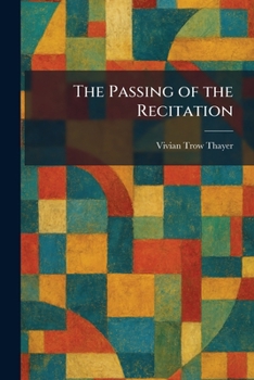 Paperback The Passing of the Recitation Book