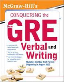 Paperback McGraw-Hill's Conquering the New GRE Verbal and Writing Book