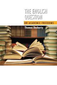 Hardcover English Question: Or Academic Freedoms Book