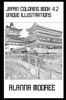 Paperback Japan Coloring Book 42 Unique Illustrations Book