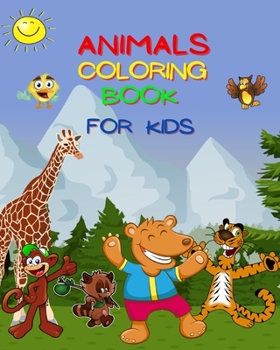 Paperback Animals Coloring Book For Kids: Over 50 Coloring Images of Animals! Book