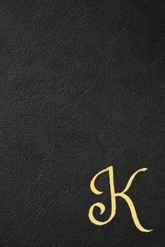 Paperback K: Executive Monogram Initial Journal (Vintage Leather Look Personalized Letter Notebooks) Book