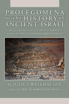 Paperback Prolegomena to the History of Ancient Israel Book