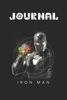 Journal: Marvel Avengers Endgame Glowing Stones Logo Overlay Portrait Blank Journal Notebook Size for Diary Student Teacher Friend with 120 Pages of 6inx9in Blank Ruled Line Paper