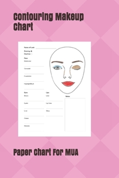 Paperback Contouring Makeup Chart: Paper Chart for Makeup Artist Book