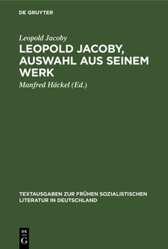 Hardcover Leopold Jacoby, Auswahl Aus Seinem Werk [German] Book