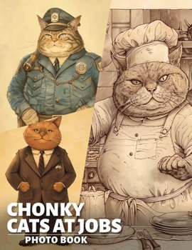 Chonky Cats at Jobs Photo Book: 40 Fun Pictures Capturing Cats In Occupations, Perfect For Laughs And Cat Lovers