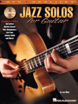 Paperback Jazz Solos for Guitar Songbook with Online Audio by Les Wise Lead Guitar Sheet Music for Intermediate Players in Styles of Wes Montgomery, Joe Pass, B Book