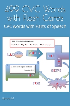 Paperback 499 CVC Words with Flash Cards: CVC words with Parts of Speech Book