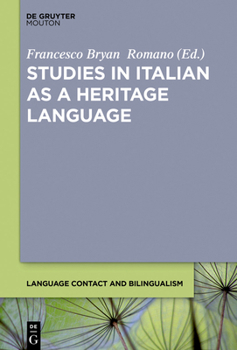 Hardcover Studies in Italian as a Heritage Language Book