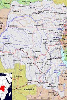 Paperback Modern Day Color Map of The Democratic Republic of the Congo Journal: Take Notes, Write Down Memories in this 150 Page Lined Journal Book