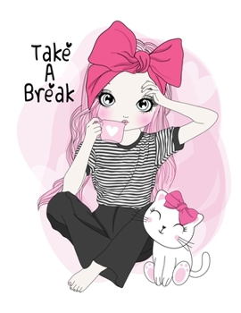 Paperback Take a Break Sketchbook- Notebook for Drawing, Writing, Painting, Sketching, Doodling- 200 Pages, 8.5x11 High Premium White Paper Book