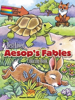 Paperback Best-Loved Aesop's Fables Coloring Book