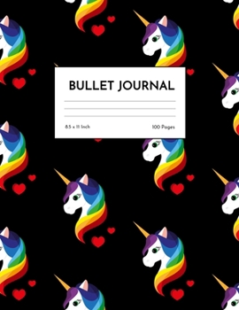 Paperback Bullet Journal: Adorable Unicorn Dot Grid Notebook - Dotted Note Pad for Kids, Girls, Teens, Tweens, Women - Gifts for Birthday and Ch Book
