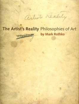 Perfect Paperback Artist's Reality : Philosophies of Art Book