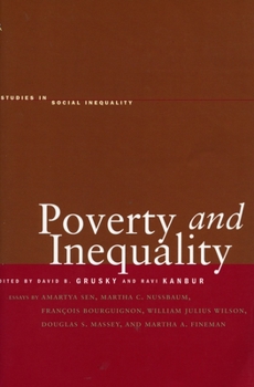 Paperback Poverty and Inequality Book