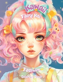 Paperback Kawaii Fairy Kei Fashion Coloring Book: Pastel Manga Anime Japanese Style Book