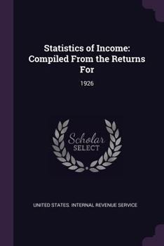 Cover for "Statistics of Income: Compiled From the Returns For: 1926"