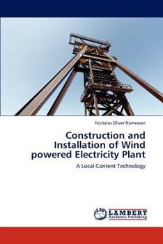 Paperback Construction and Installation of Wind Powered Electricity Plant Book