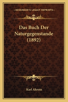 Paperback Das Buch Der Naturgegenstande (1892) [German] Book
