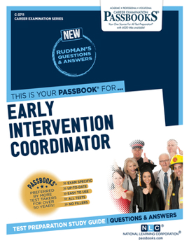 Paperback Early Intervention Coordinator (C-3711): Passbooks Study Guide Volume 3711 Book